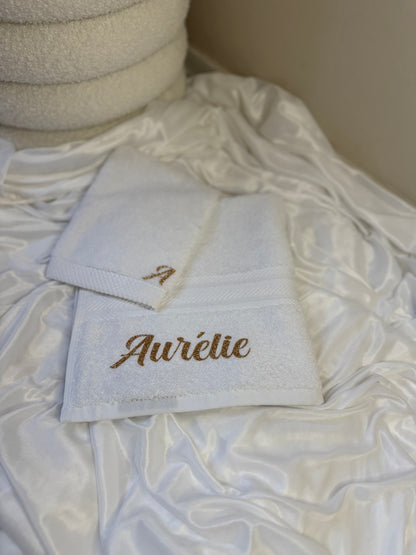 Serviette de bain + gant