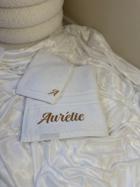 Serviette de bain + gant