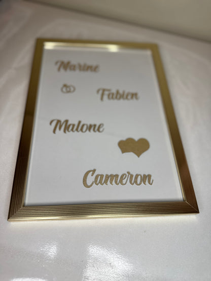 Cadre Famille A4 Personnalisé –