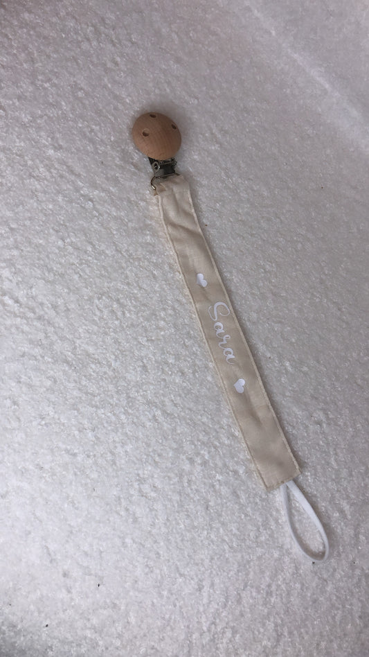 Attache tétine gaze de coton