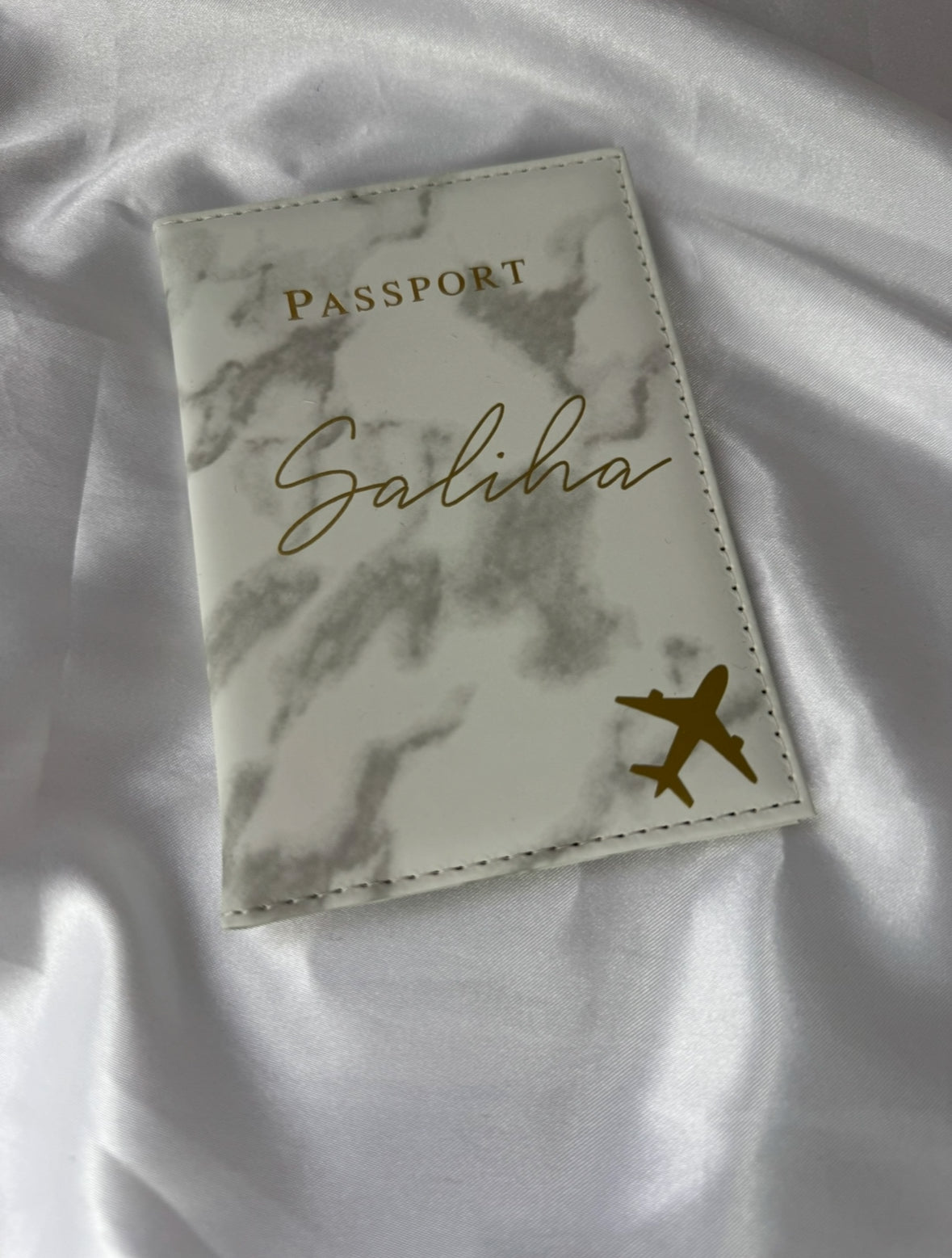 Étui passeport marbré